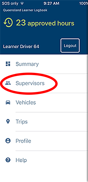 Learner logbook app help for iOS | Transport and motoring | Queensland Government