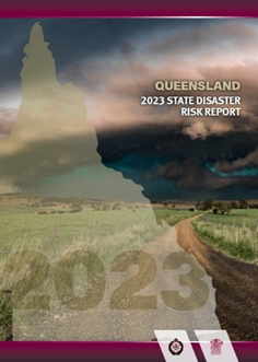 Cover for the Queensland 2023 State Disaster Risk Report