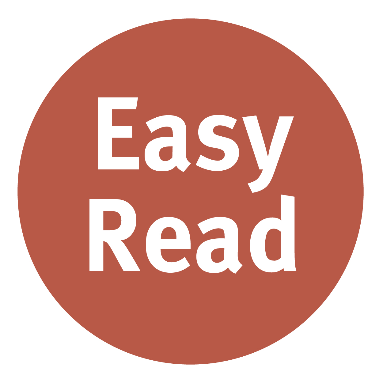 Accessibility symbol for easy read